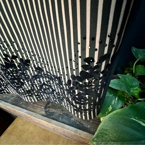 Glow Collection Brown & Black Midi Skirt Size 10 - Picture 11 of 11